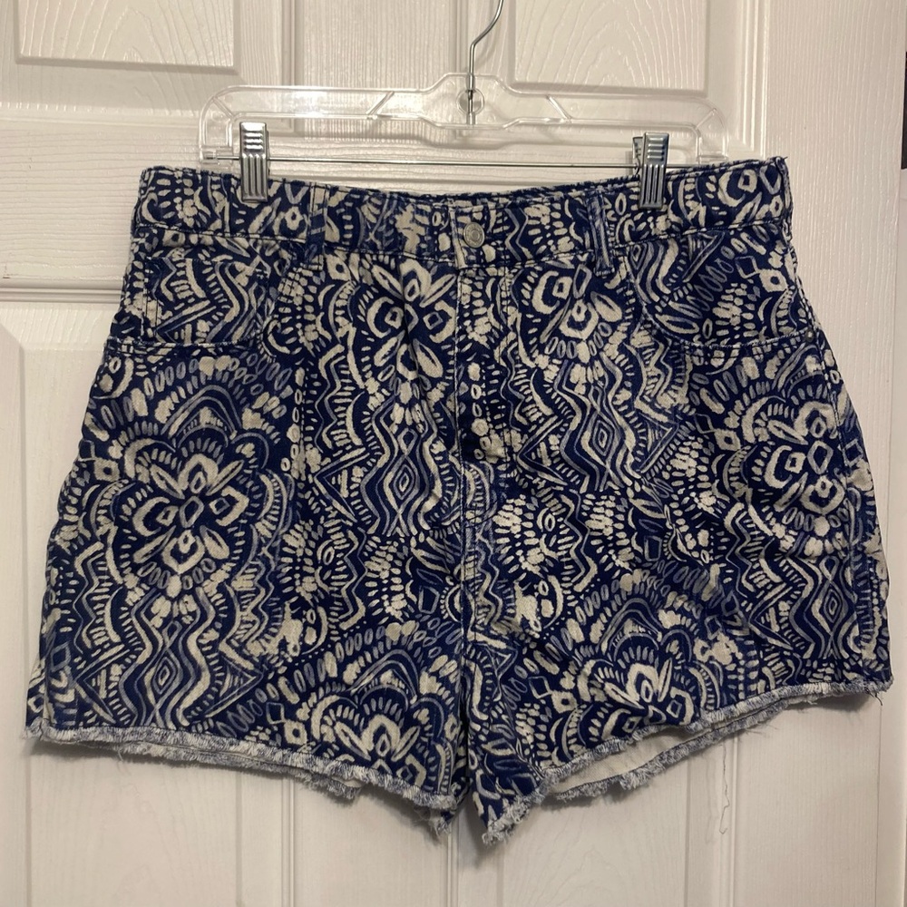Pilcro dyed denim shorts